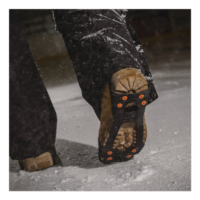 Trex 6300 One Piece Slip-on Ice Cleats, Large, Black, Pair
