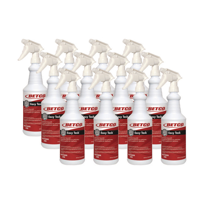 Easy Task Floor Finish, 32 oz Bottle, 12/Carton