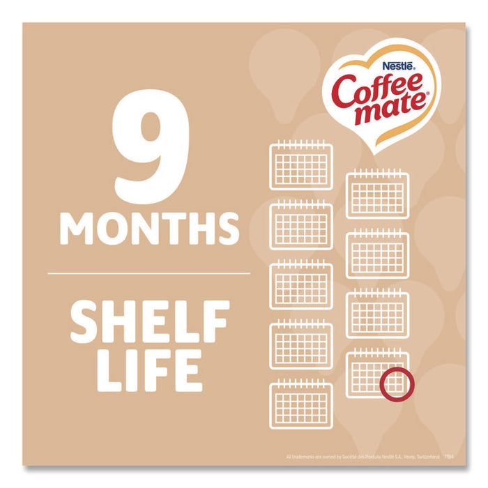 Liquid Coffee Creamer, Original, 0.38 oz Mini Cups, 50/Box, 4 Boxes/Carton