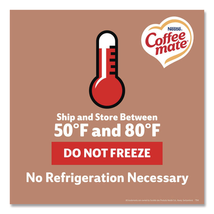Liquid Coffee Creamer, Cafe Mocha, 0.38 oz Mini Cups, 50/Box, 4 Boxes/Carton