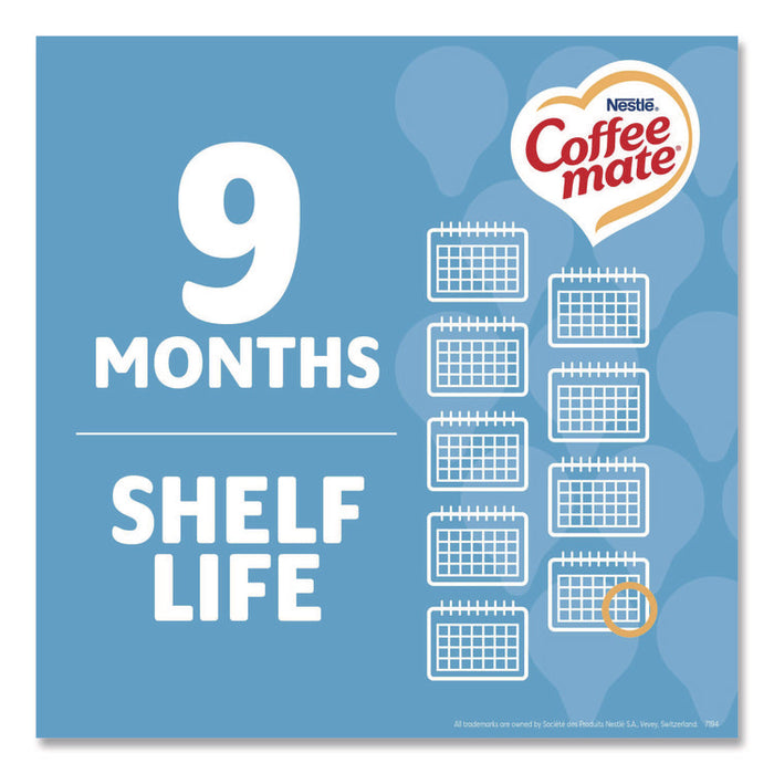 Liquid Coffee Creamer, French Vanilla, 0.38 oz Mini Cups, 50/Box, 4 Boxes/Carton