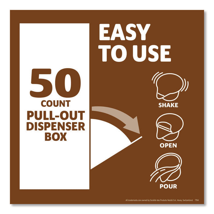 Liquid Coffee Creamer, Snickers, 0.38 oz Mini Cups, 50/Box
