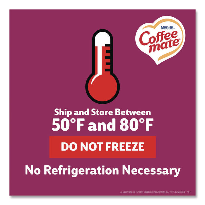 Liquid Coffee Creamer, Salted Caramel Chocolate, 0.38 oz Mini Cups, 50/Box, 4 Boxes/Carton