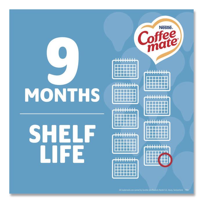 Liquid Coffee Creamer, Zero Sugar French Vanilla, 0.38 oz Mini Cups, 50/Box