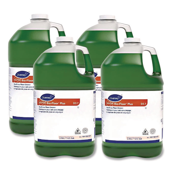 Suma Bio-Floor Cleaner, Unscented, Liquid, 1 gal Bottle, 4/Carton
