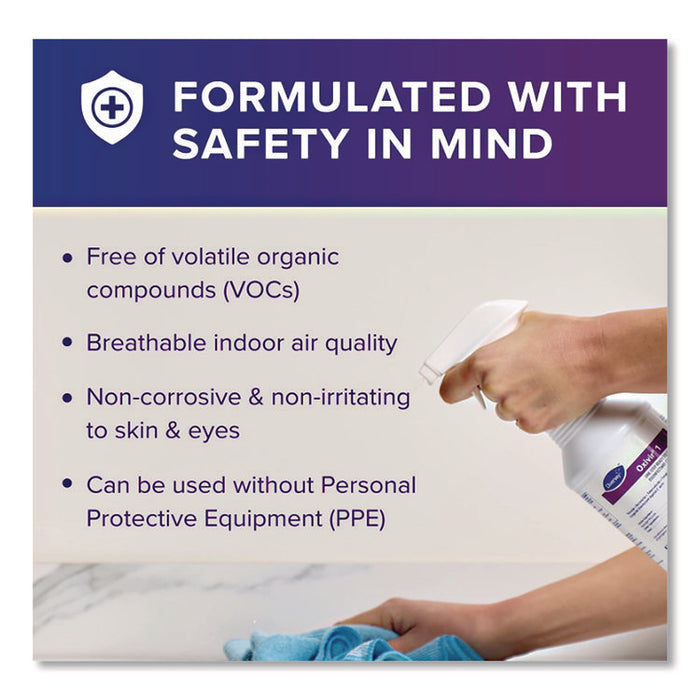 Oxivir 1 RTU Disinfectant Cleaner, 32 oz Spray Bottle, 12/Carton