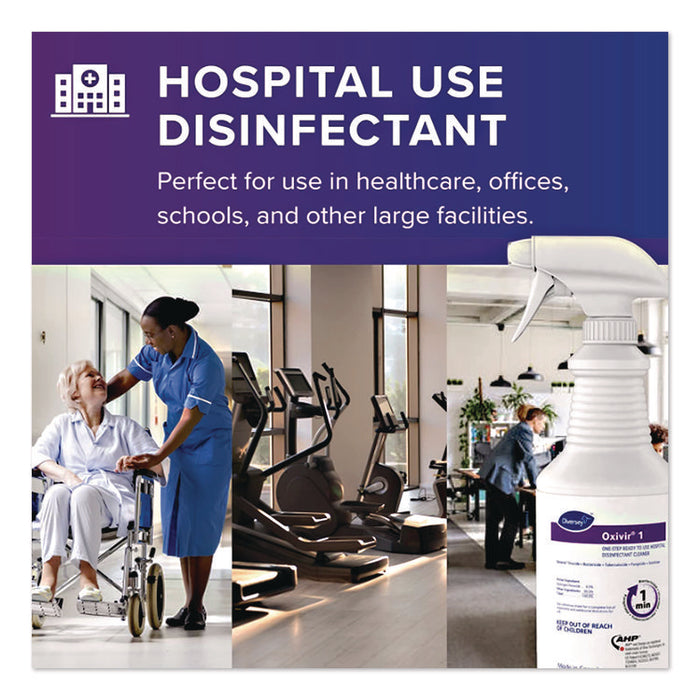 Oxivir Five 16 Concentrate One Step Disinfectant Cleaner, 1.4 L SmartDose, 2/Carton