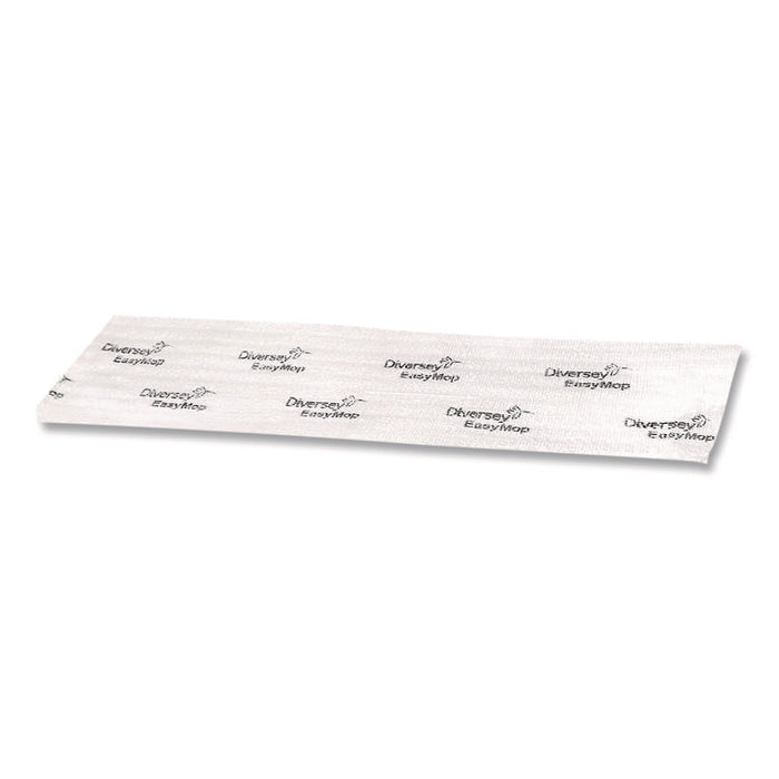 EasyMop Microfiber Dust Mop Pads, 16 x 5.3, White, 50/Pack