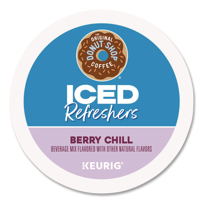 ICED Refreshers K-Cup Pods, Berry Chill, 20/Box, 4 Boxes/Carton