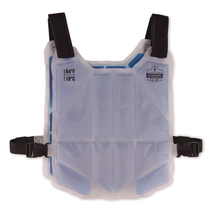 Chill-Its 6210 Phase Change Cooling Ice Vest, Nylon/Phase Change, One Size Fits Most, Blue