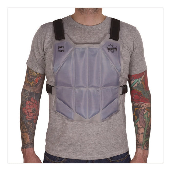 Chill-Its 6210 Phase Change Cooling Ice Vest, Nylon/Phase Change, One Size Fits Most, Blue