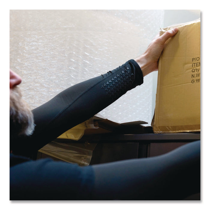 Chill-Its 6691 Cooling Arm Sleeves with Box-Handling Grip, Polyester/Spandex, 2X-Large, Black