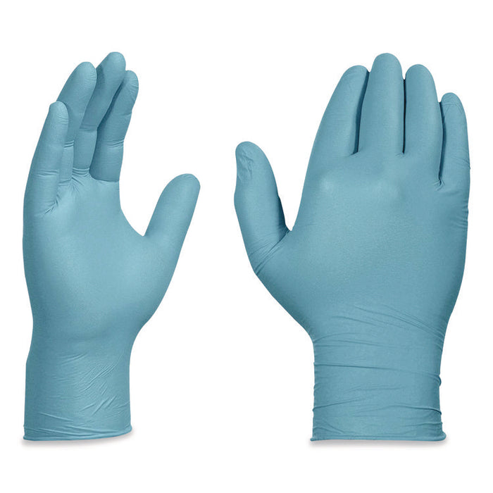 Nitrile Exam Gloves, Powder-Free, Medium, 3 mil Thick, 9.5" Long, Light Blue, 100/Box