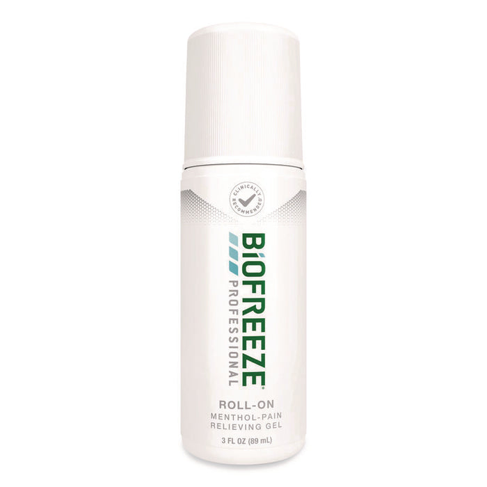 Professional Green Roll-On Topical Analgesic Pain Reliever, 3 oz Roll-On