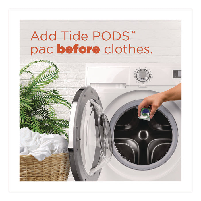 PODS Laundry Detergent, HE Compatible, Coldwater Clean Original, 66 oz Tub, 76 Pods/Tub, 4 Tubs/Carton