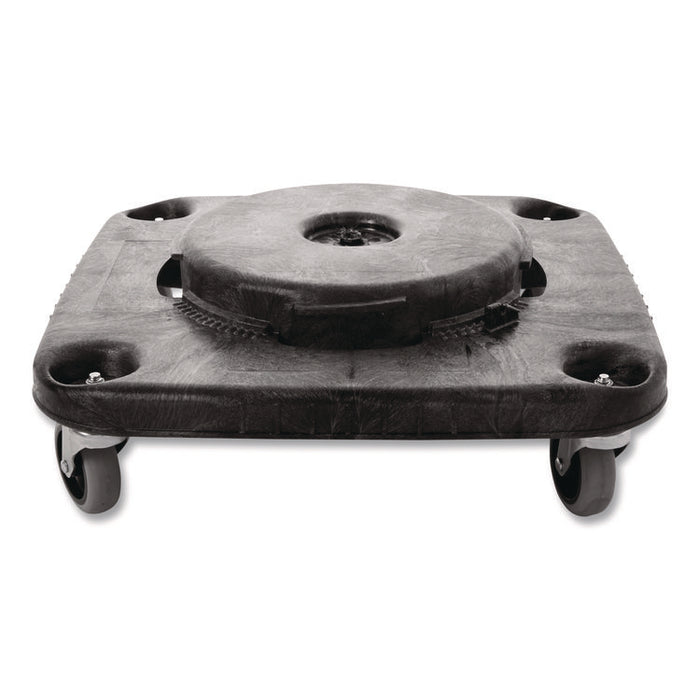 Brute Container Square Dolly, 300 lb Capacity, 17.25 x 6.25, Black