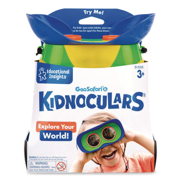 GeoSafari Jr. Kidnoculars, Ages 5 and Up, 8.6" x 7" x 8.9", Blue/Green/Yellow