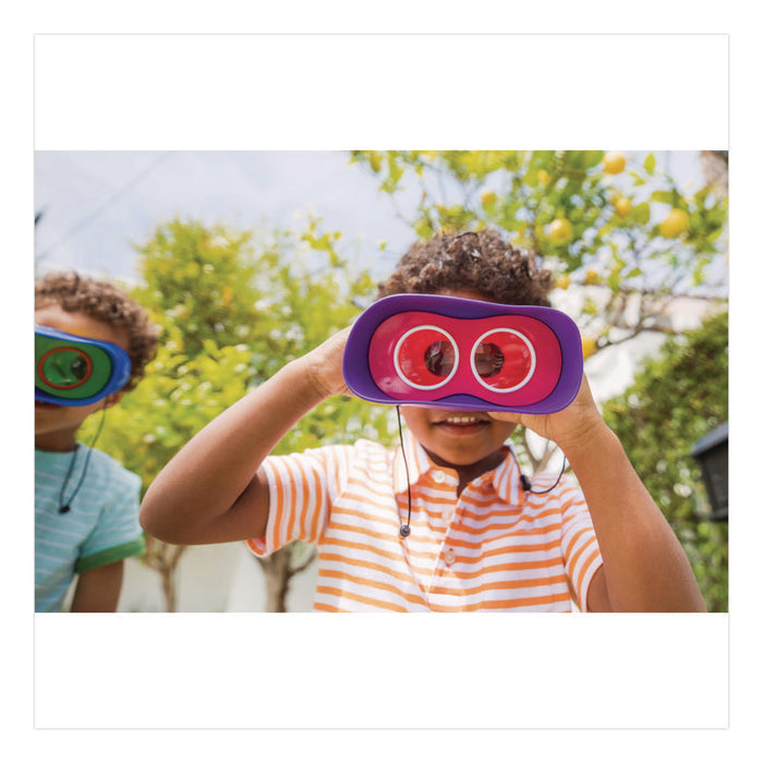 GeoSafari Jr. Kidnoculars, Ages 5 and Up, 8.6" x 7" x 8.9", Blue/Green/Yellow