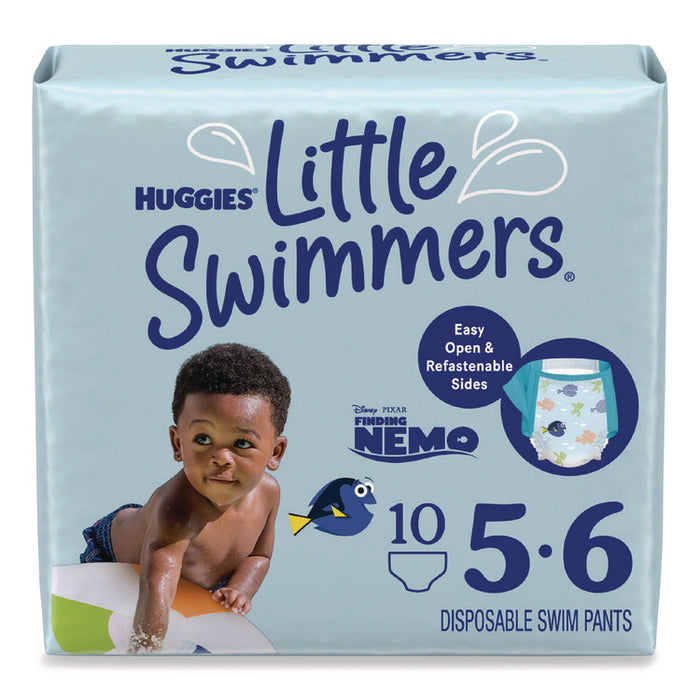 Little Swimmers, Size 5-6, 32 lbs and Up, 10/Pack, 8 Packs/Carton