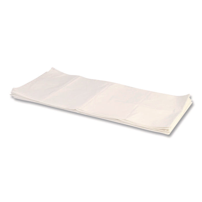High-Density Waste Can Liners, 33 gal, 22 mic, 33" x 40", Natural, Roll, 25 Bags/Roll, 10 Rolls/Carton