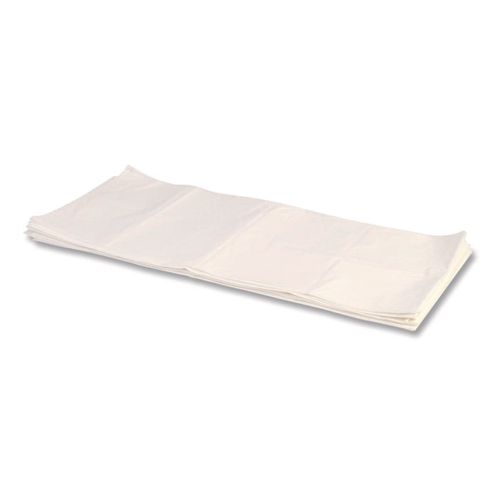 Linear Low-Density Can Liners, 35 gal, 1.4 mil, 33" x 45", White, Flat Pack, 200/Carton
