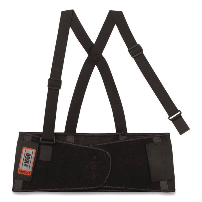 ProFlex 1650 Economy Elastic Back Support Brace, X-Large, 38" to 42" Waist, Black