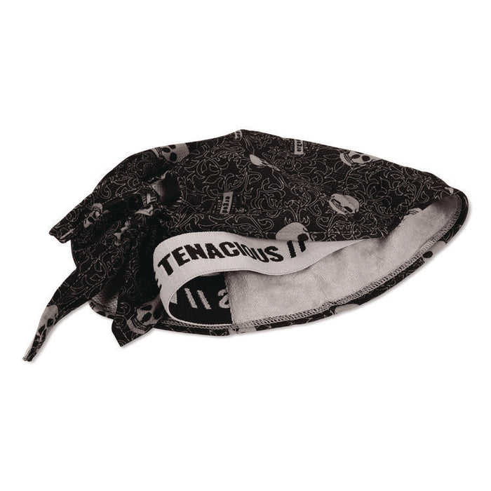 Chill-Its 6615 High-Performance Bandana Doo Rag with Terry Cloth Sweatband, One Size Fits Most, Skulls