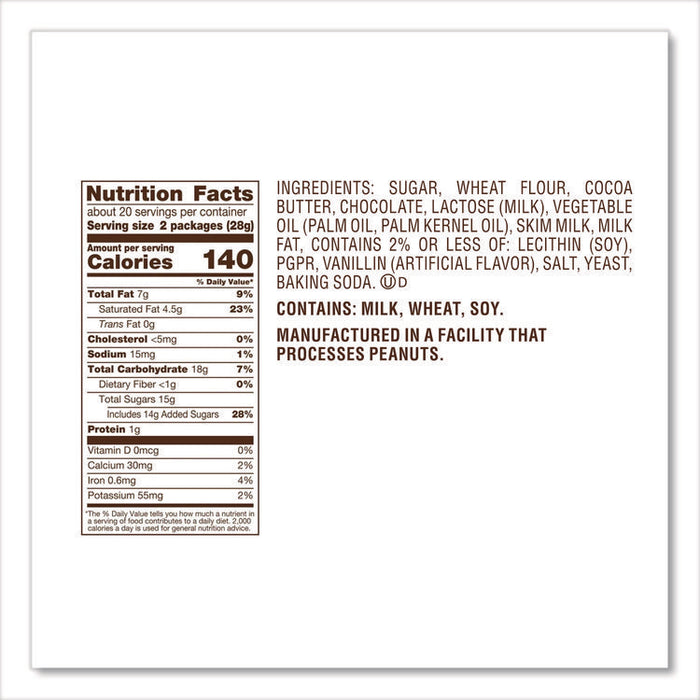 Snack Size, Crisp Wafers in Milk Chocolate,  20.1 oz Bag