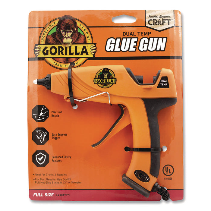 Dual Temp Hot Glue Gun, Orange/Black