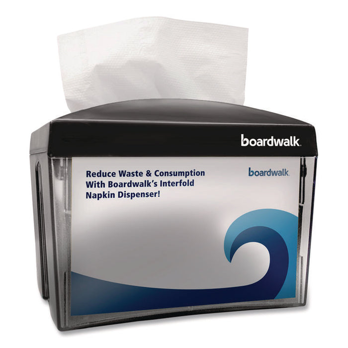 Interfold Napkin Dispenser, 7.9 x 5.6 x 7.9, Black