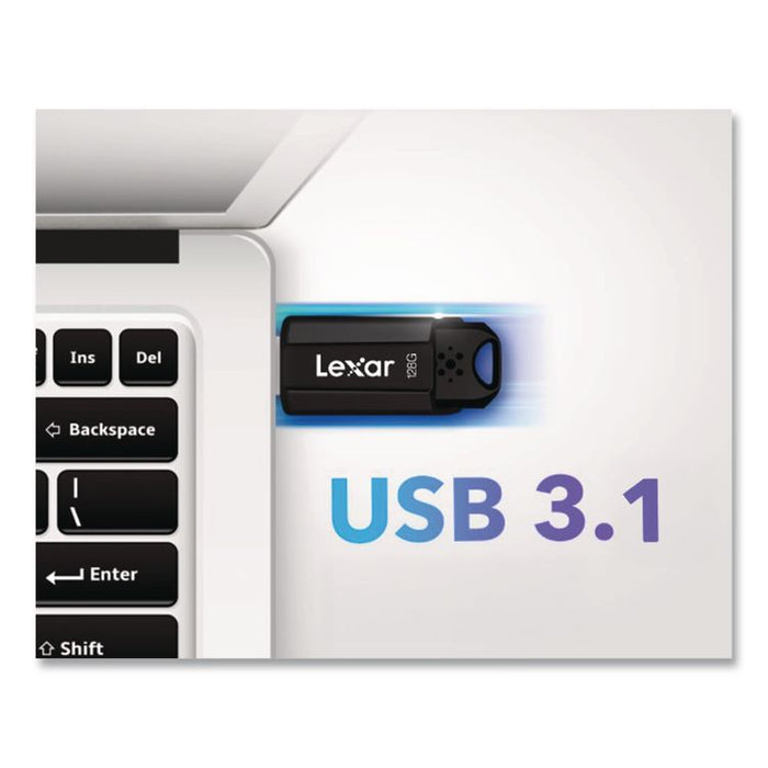 S803.1 USB Flash Drive, 128 GB, Black