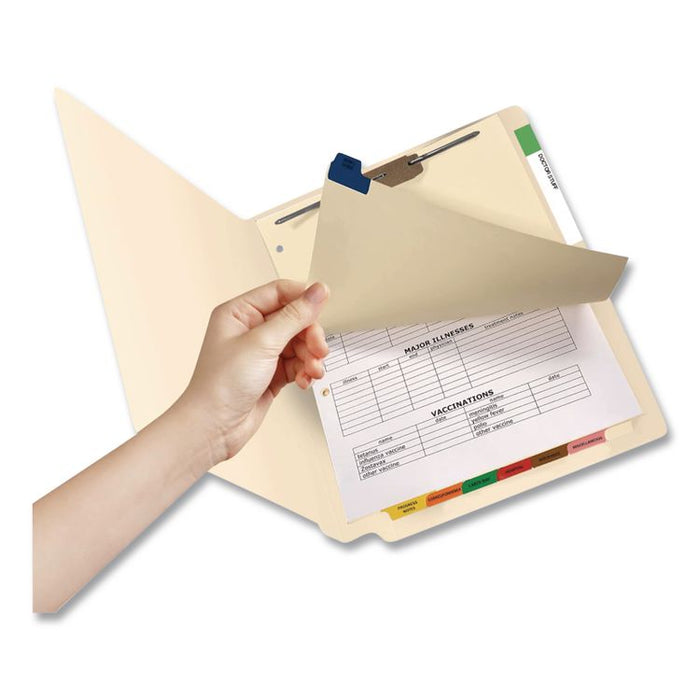 Top Tab Medical Chart Indexes, 8-Tab, Assorted Medical, 11 x 8.5, Manila, 50/Box