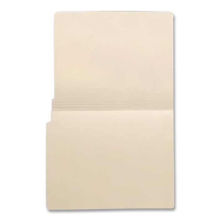 Economy End Tab File Folder, Straight Tabs, Letter Size, 0.75" Expansion, Manila, 500/Box