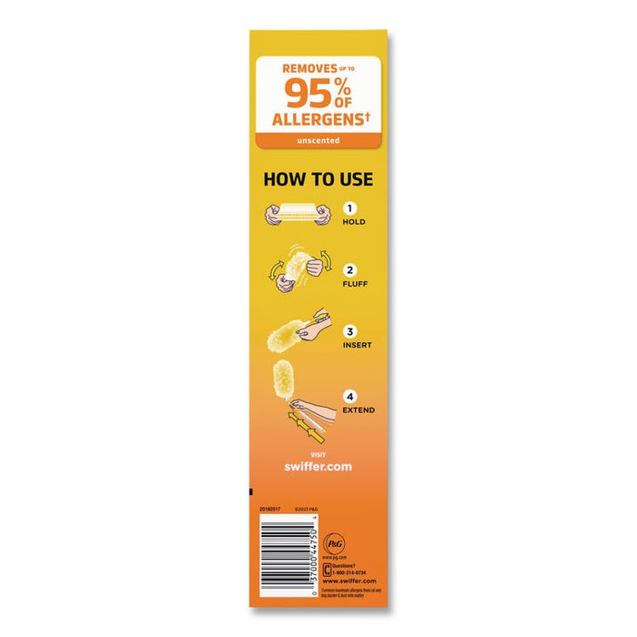 Heavy Duty Dusters with Extendable Handle, 14" to 3 ft Handle, 1 Handle and 3 Dusters/Kit