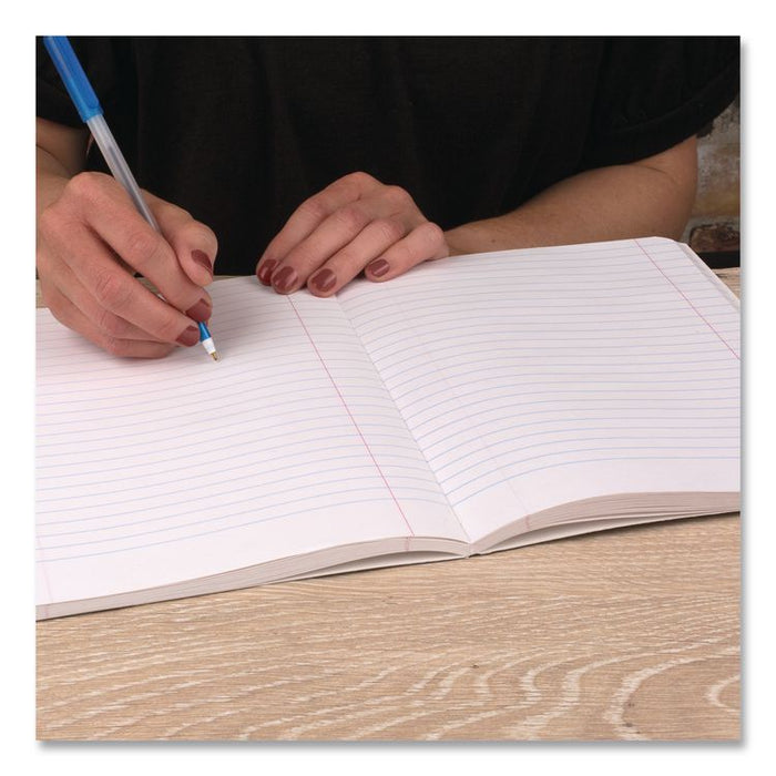 Composition Book, Wide/Legal Rule, Black Cover, (100) 9.75 x 7.5 Sheets