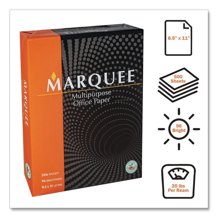 Office Paper, 96 Bright, 20 lb Bond, 8.5 x 11, White, 500 Sheets/Ream, 10 Reams/Carton, 40 Cartons/Pallet, 21 Pallets/Truck