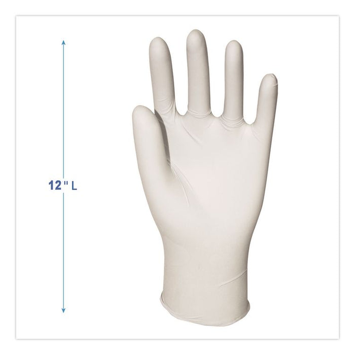 General-Purpose Latex Gloves, Powder-Free, Medium, 4.4 mil Thick, 9.5" Long, Natural, 100/Box, 10 Boxes/Carton