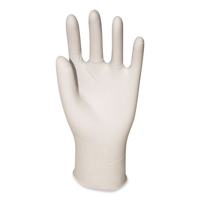 General-Purpose Latex Gloves, Powder-Free, Large, 4.4 mil Thick, 9.5" Long, Natural, 100/Box, 10 Boxes/Carton