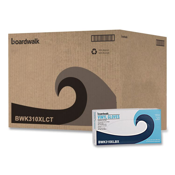 Powder-Free Synthetic Examination Vinyl Gloves, X-Large, 5 mil Thick, 9.5" Long, Cream, 100/Box, 10 Boxes/Carton