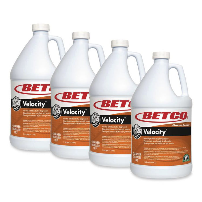 Green Earth Velocity Degreaser, 1 gal Bottle, 4/Carton
