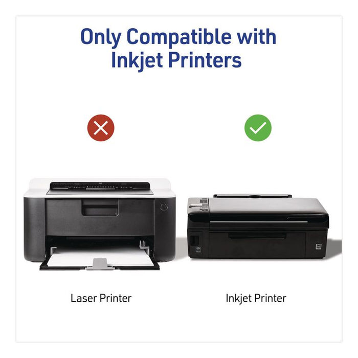 Inkjet CD Labels, Matte White, 40/Pack