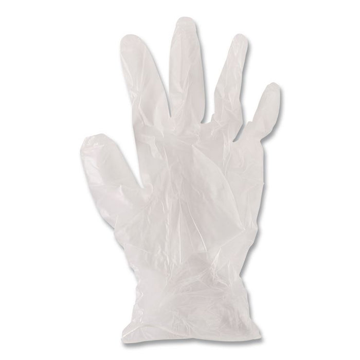 General Purpose Vinyl Gloves, Powder-Free, Medium, 2.6 mil Thick, 9.5" Long, Clear, 100/Box, 10 Boxes/Carton