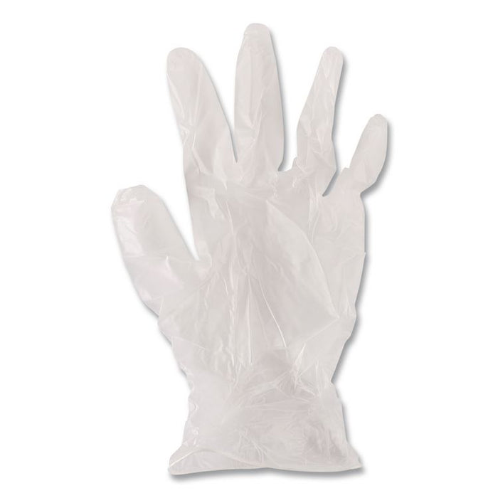 General Purpose Vinyl Gloves, Powder-Free, Small, 2.6 mil Thick, 9.5" Long, Clear, 100/Box