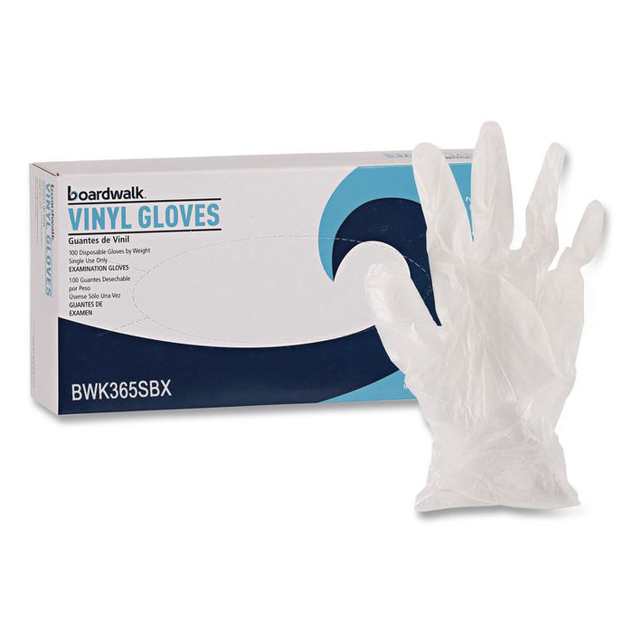 General Purpose Vinyl Gloves, Powder-Free, Small, 2.6 mil Thick, 9.5" Long, Clear, 100/Box