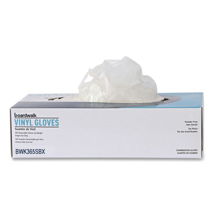 General Purpose Vinyl Gloves, Powder-Free, Small, 2.6 mil Thick, 9.5" Long, Clear, 100/Box, 10 Boxes/Carton