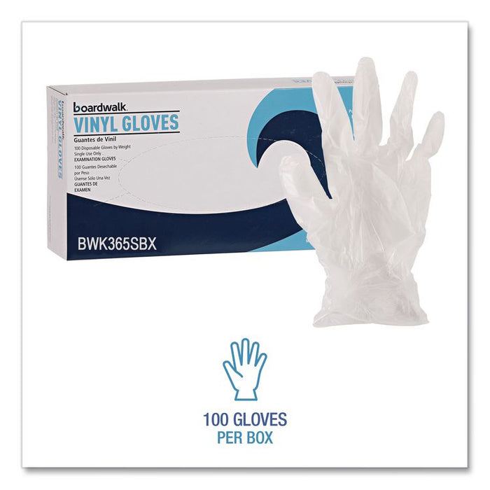 General Purpose Vinyl Gloves, Powder-Free, Small, 2.6 mil Thick, 9.5" Long, Clear, 100/Box, 10 Boxes/Carton