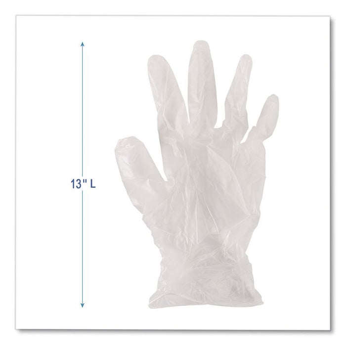 General Purpose Vinyl Gloves, Powder-Free, XX-Large, 2.6 mil Thick, 9.5" Long, Clear, 100/Box