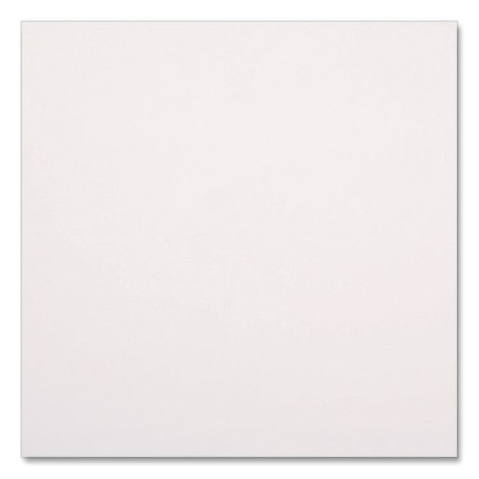 Linen-Feel Flat Napkins, 1-Ply, 16 x 16, White, 1,000/Carton