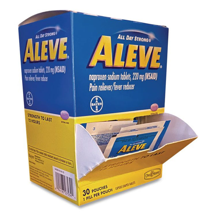 Pain Reliever Tablets Refill Packs, 1 Tablet/Packet, 30/Box