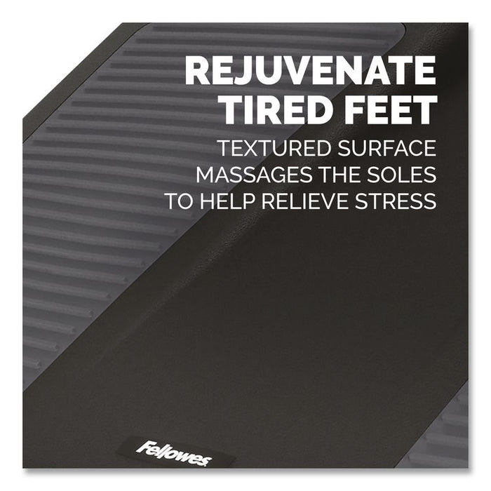 Ultimate Foot Support, HPS, 17.75w x 13.25d x 4 to 6.5h, Black/Gray